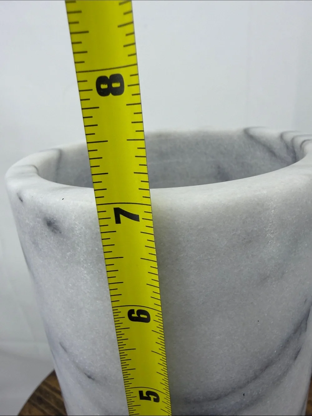 Crate & Barrel French Kitchen Marble Wine Chiller Cooler, Counter Utensil Holder